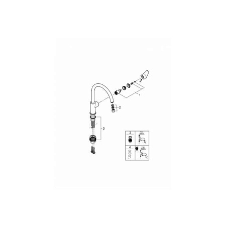 Смеситель Grohe BauEdge 31233001 для кухонной мойки