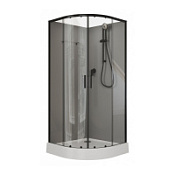Душевая кабина Aquanet Passion EVO R black 90x90 серые стенки/прозрачное стекло НАБОР 2 Душевая кабина Aquanet Passion EVO R black 90x90 серые стенки/прозрачное стекло НАБОР 2