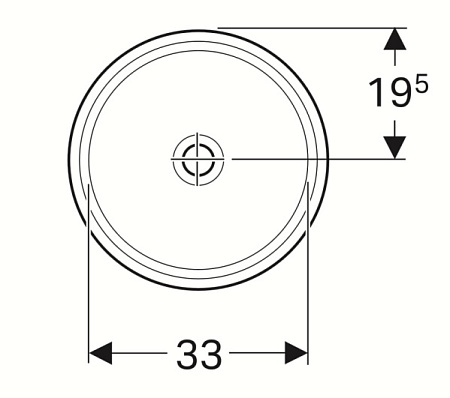 Раковина Geberit Variform 500.746.01.2 33 белый