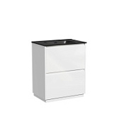 Тумба с раковиной Sancos Libra Floor LB70FW 70 белый/черный