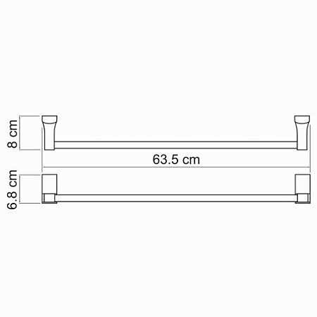 Полотенцедержатель WasserKRAFT Leine K-5030 хром