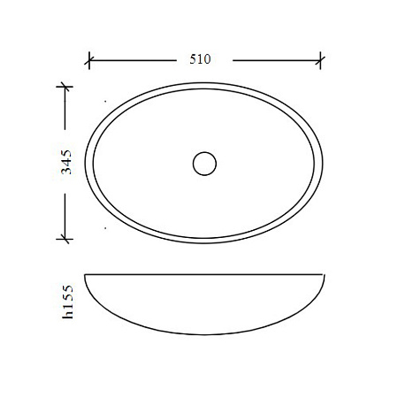 Раковина Armadi Art 814 51x34,5 золото