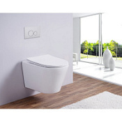 Унитаз подвесной Esbano Clavel White безободковый Унитаз подвесной Esbano Clavel White безободковый
