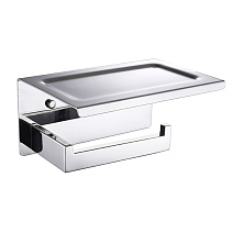 Держатель туалетной бумаги Boheme New Venturo 10311-CR с крышкой, хром