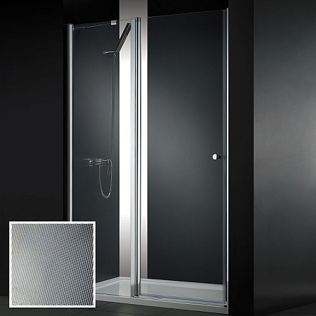 Душевая дверь в нишу Cezares Elena ELENA-B-12-90-P-Cr-L рифленое стекло