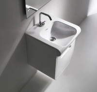 Тумба с раковиной Kerasan Inka 911001 40 белый глянцевый