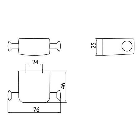 Крючок Emco Trend 0278 001 00 хром
