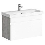 Тумба с раковиной Aqwella Smart SRT0108BS 80 бетон светлый