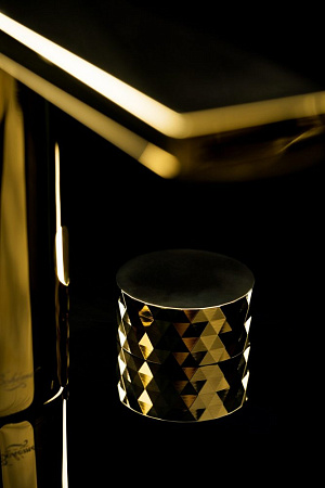 Смеситель Boheme Venturo 150-G-DIAMOND для раковины, ручка Diamond, золото