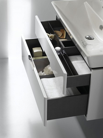 Тумба с раковиной Jacob Delafon Reve 80 см, 2 ящика, оливковый блестящий