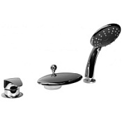 Смеситель Bravat Niagara F5140197CP-RUS для ванны с душем на 3 отверстия хром