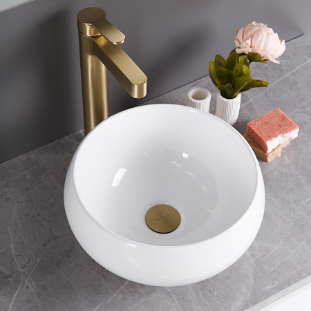 Раковина накладная BelBagno BB1114 31.5x31.5x16 белый