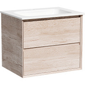 Тумба с раковиной Sancos Marmi 2.0 60 MR2.060EG дуб галифакс натуральный/белый