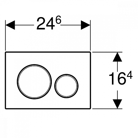 Кнопка смыва Geberit Sigma 20 115.882.JT.1 белый матовый/хром гланцевый