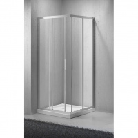 Душевой уголок BelBagno Sela SELA-A-2-90-P-Cr рифленое стекло