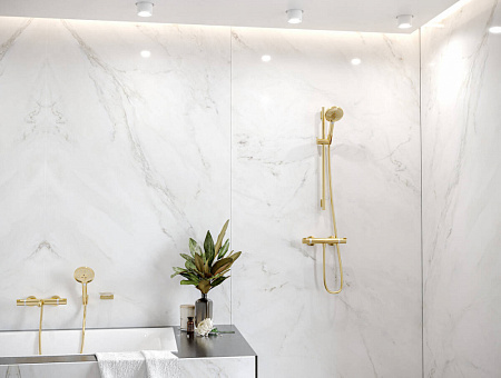Термостат Hansgrohe Ecostat Comfort 13114990 для ванны с душем, полированное золото
