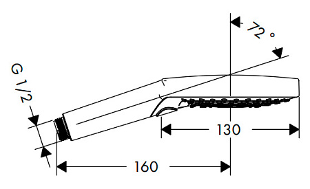 Душевая лейка Hansgrohe Raindance Select 26530000 хром