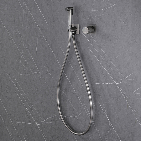 Гигиенический душ со смесителем ABBER Wasserfall AF8725NG никель