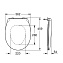 Крышка-сиденье Grohe Bau Ceramic 39492000 быстросъемное без микролифта, белый - фото 2