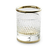 Стакан Boheme Aura 10252-G для зубных щеток, золото