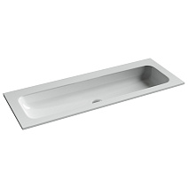 Раковина накладная Ceramica Nova Grace CN7016wx 121x45.7x13.7 без отв. под смес., белый
