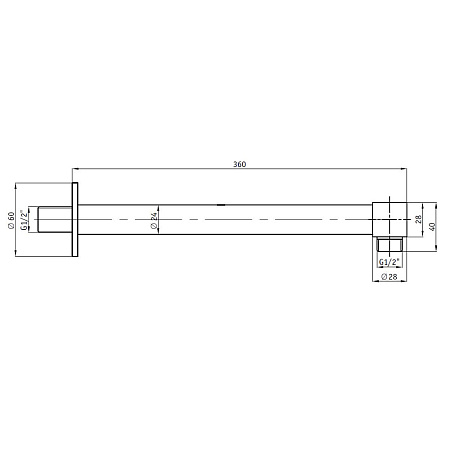 Душевой кронштейн RGW Shower Panels 21140421-04 черный