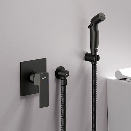 Смеситель Damixa Gala 537510300 с гигиеническим душем, черный