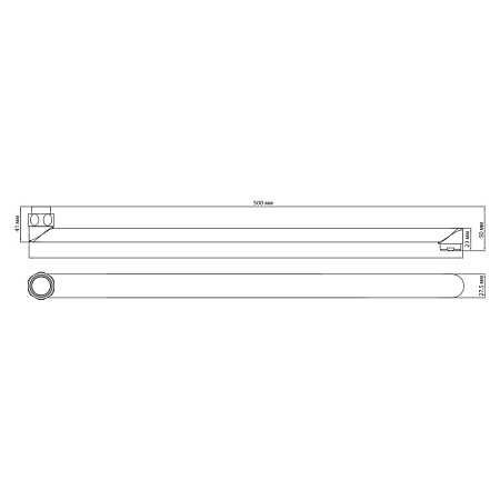 Излив Lemark LM9475C для смесителя 50 см, хром