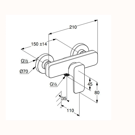 Смеситель для душа Kludi Renon 428315375 белый матовый