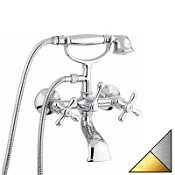 Смеситель Emmevi Deco Classic 12011CO для ванны с душем, хром/золото