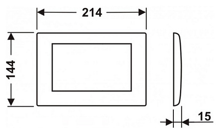 Кнопка смыва Tece Planus 9240314 белая глянцевая