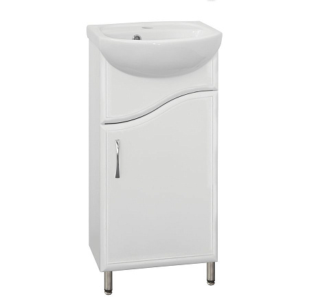 Тумба под раковину Style Line Эко Волна 45 белый