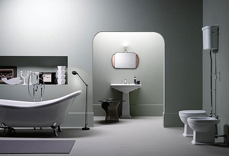 Унитаз приставной GSI Classic 871011 высокий бачок вертикальный выпуск