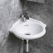 Раковина угловая Azzurra Jubilaeum JULS0353500MBI (JUB35/AN bi)*1 35x35 белый