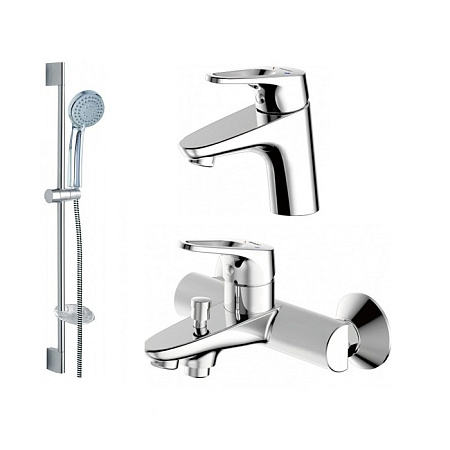 Комплект для ванной комнаты 3 в 1 Bravat Drop-D F00312C