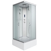 Душевая кабина Niagara Classic NG-1108-14P 90x90x215 стекло матовое/профиль серебро