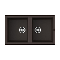 Кухонная мойка Omoikiri Tedori 86-2-DC 51x86x20 темный шоколад