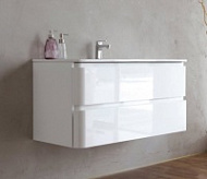 Тумба для комплекта BelBagno Energia BB800FCС-BB1480L/BL 80 bianco lucido, подвесная, 2 ящика Тумба для комплекта BelBagno Energia BB800FCС-BB1480L/BL 80 bianco lucido, подвесная, 2 ящика