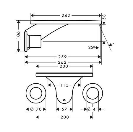 Смеситель Axor Massaud 18115000 для раковины, хром