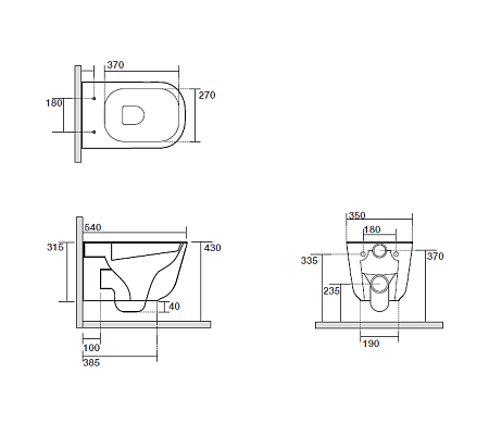Унитаз подвесной Kerasan Tribeca 511430 безободковый, белый матовый