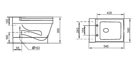 Унитаз подвесной Cezares Prati-A CZR-149