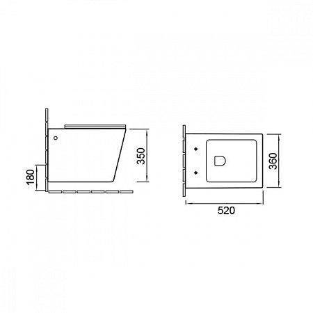 Унитаз подвесной Vincea Q-Line VT1-12 белый