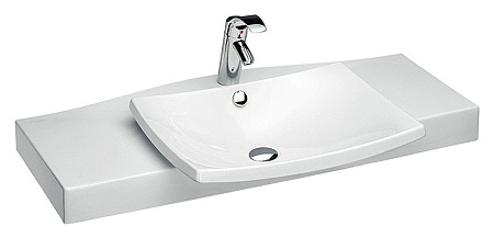 Тумба с раковиной Jacob Delafon Escale 100 см, черный лак