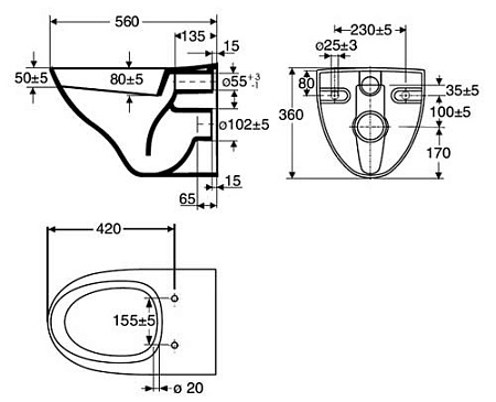 Унитаз подвесной IDO Seven D 7611501101