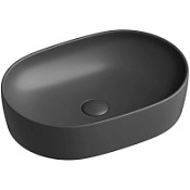 Раковина накладная Ceramica Nova Element CN6047MDH 60x41.5x13.5 антрацит матовый темный