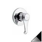 Смеситель Emmevi Tiffany 6009NC для душа, черный/хром