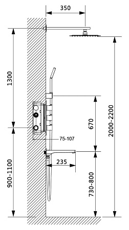 Душевой комплект Timo Petruma SX-5049/03SM черный