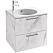 Тумба с раковиной Jacob Delafon Odeon Rive Gauche EB2520-R9-NR4 60 белый мрамор, ручки черный