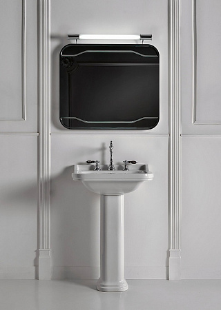 Раковина Kerasan Waldorf 4140K1bi/cr*3 60 c 3 отверстиями под смеситель, белый