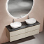 Мебель для ванной со столешницей Sancos Snob T 140 SNT70CE+TT140A1X Beige Soft/Black Sky - фото 5